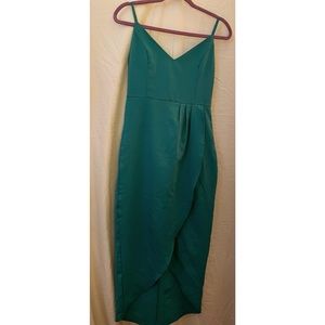 Green Slit Dress | Size S